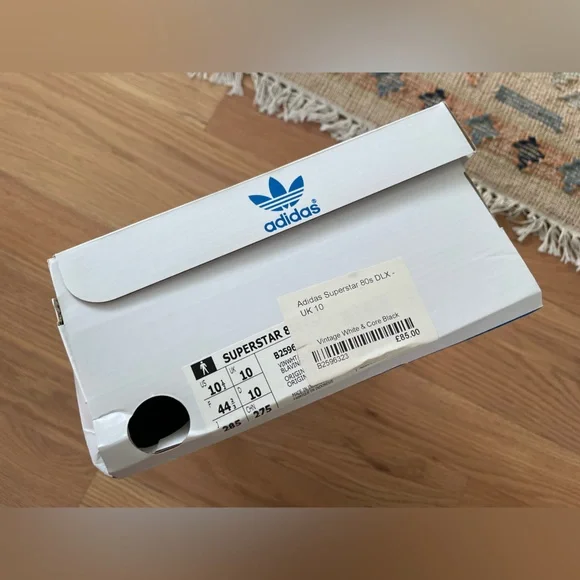 Adidas Superstar 80s DLX Sneaker - Vintage White & Black - 10.5 - Picture 14 of 14